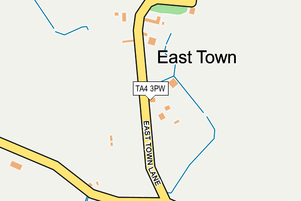 TA4 3PW map - OS OpenMap – Local (Ordnance Survey)