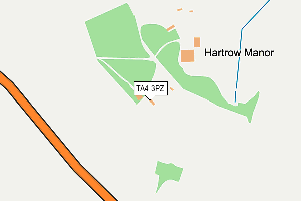 TA4 3PZ map - OS OpenMap – Local (Ordnance Survey)