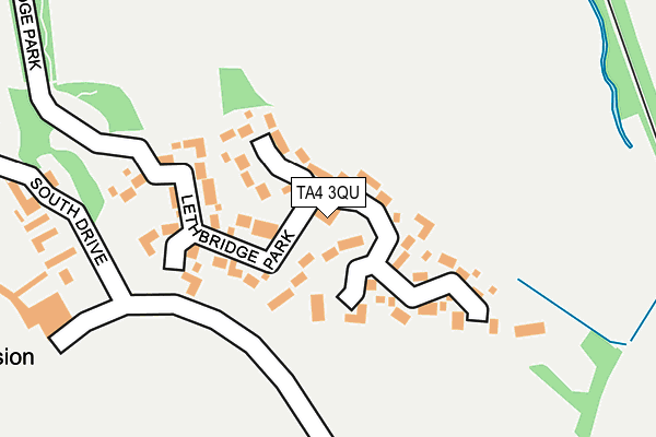 TA4 3QU map - OS OpenMap – Local (Ordnance Survey)