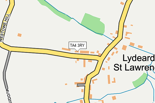 TA4 3RY map - OS OpenMap – Local (Ordnance Survey)