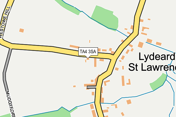 TA4 3SA map - OS OpenMap – Local (Ordnance Survey)