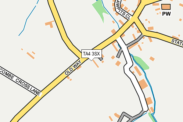TA4 3SX map - OS OpenMap – Local (Ordnance Survey)