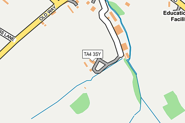 TA4 3SY map - OS OpenMap – Local (Ordnance Survey)