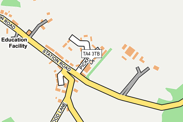 TA4 3TB map - OS OpenMap – Local (Ordnance Survey)