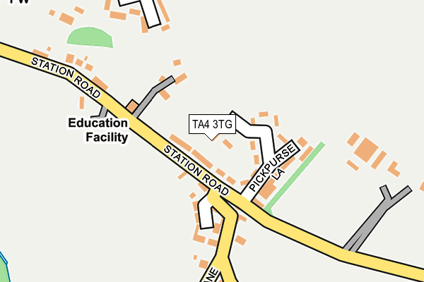 TA4 3TG map - OS OpenMap – Local (Ordnance Survey)