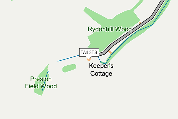 TA4 3TS map - OS OpenMap – Local (Ordnance Survey)