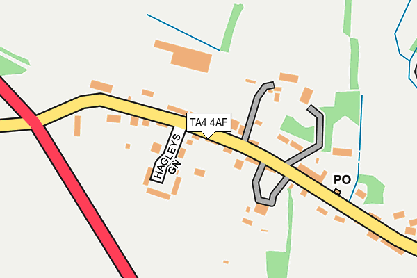 TA4 4AF map - OS OpenMap – Local (Ordnance Survey)