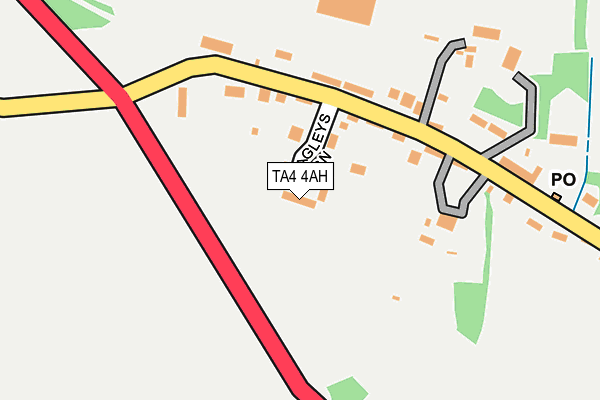 TA4 4AH map - OS OpenMap – Local (Ordnance Survey)