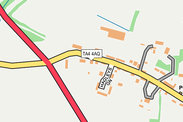 TA4 4AQ map - OS OpenMap – Local (Ordnance Survey)