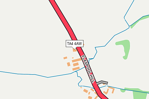 TA4 4AW map - OS OpenMap – Local (Ordnance Survey)