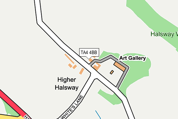 TA4 4BB map - OS OpenMap – Local (Ordnance Survey)