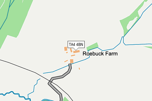 TA4 4BN map - OS OpenMap – Local (Ordnance Survey)