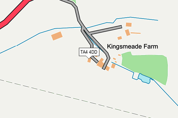 TA4 4DD map - OS OpenMap – Local (Ordnance Survey)