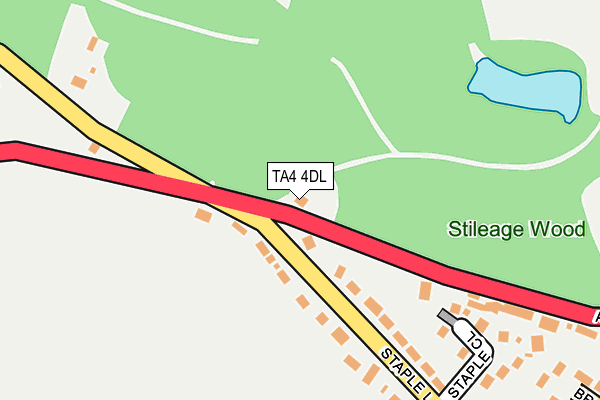 TA4 4DL map - OS OpenMap – Local (Ordnance Survey)