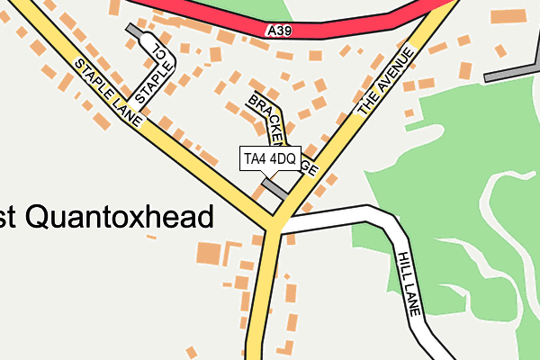 TA4 4DQ map - OS OpenMap – Local (Ordnance Survey)