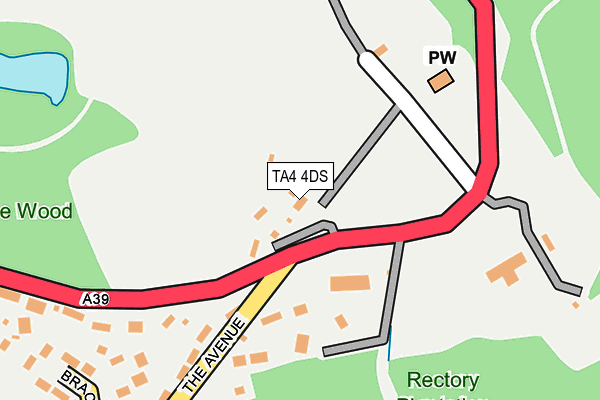TA4 4DS map - OS OpenMap – Local (Ordnance Survey)