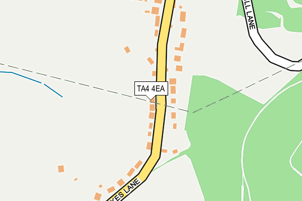 TA4 4EA map - OS OpenMap – Local (Ordnance Survey)
