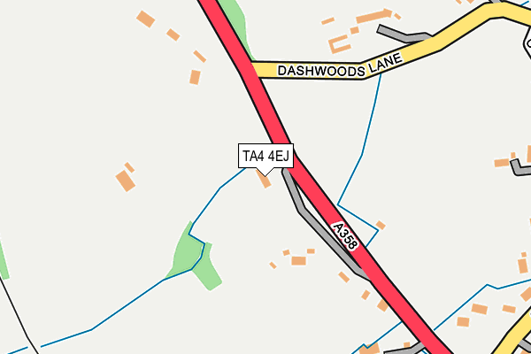 TA4 4EJ map - OS OpenMap – Local (Ordnance Survey)