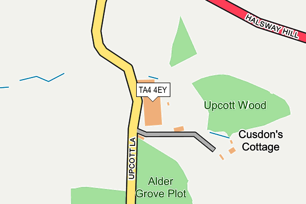 TA4 4EY map - OS OpenMap – Local (Ordnance Survey)