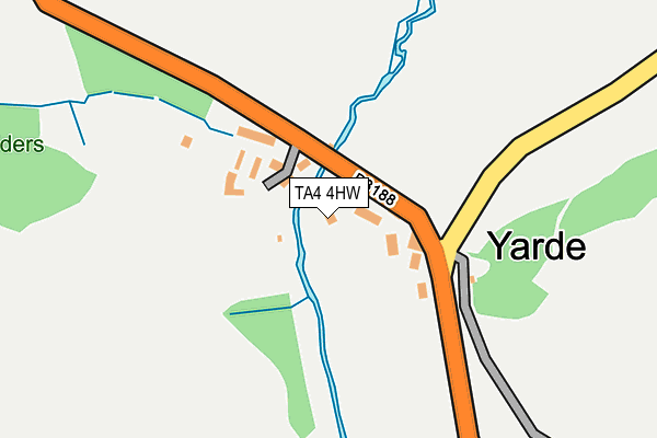 TA4 4HW map - OS OpenMap – Local (Ordnance Survey)