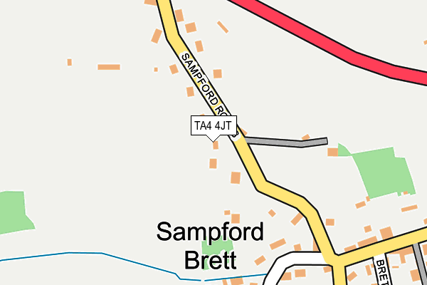 TA4 4JT map - OS OpenMap – Local (Ordnance Survey)