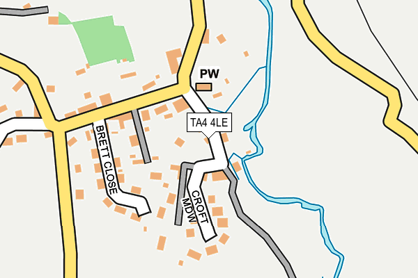 TA4 4LE map - OS OpenMap – Local (Ordnance Survey)