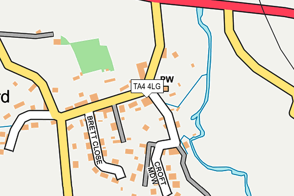 TA4 4LG map - OS OpenMap – Local (Ordnance Survey)