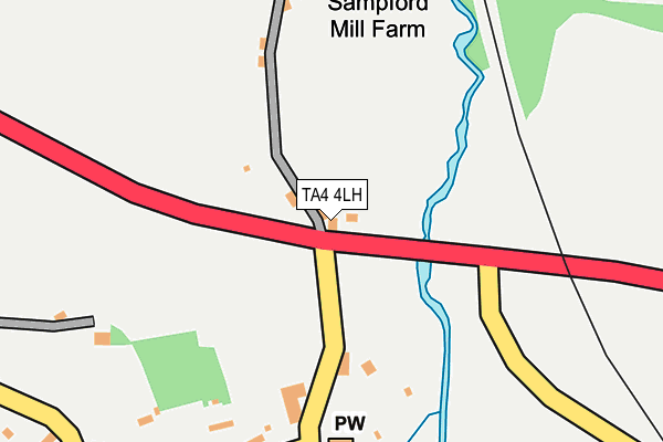 TA4 4LH map - OS OpenMap – Local (Ordnance Survey)