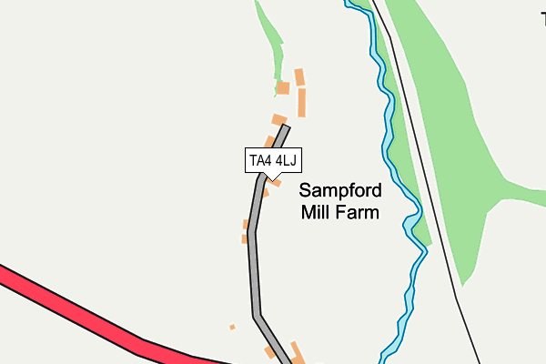 TA4 4LJ map - OS OpenMap – Local (Ordnance Survey)