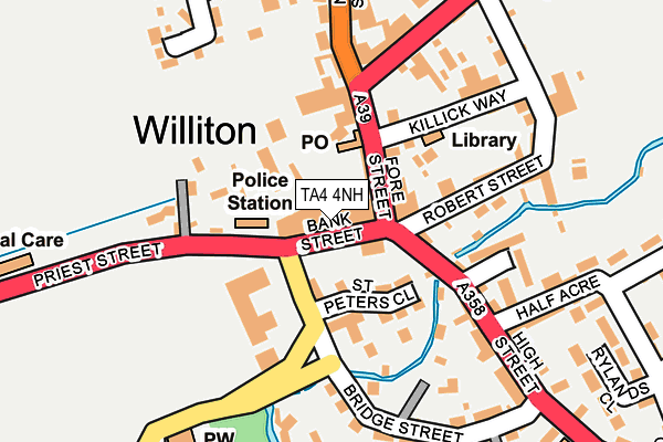 TA4 4NH map - OS OpenMap – Local (Ordnance Survey)