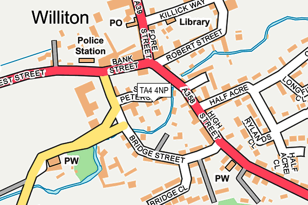 TA4 4NP map - OS OpenMap – Local (Ordnance Survey)