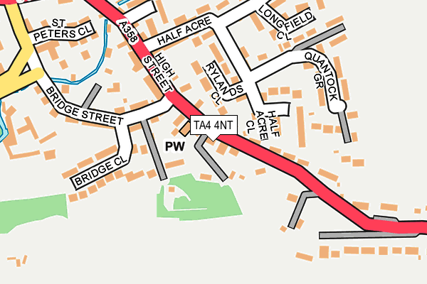 TA4 4NT map - OS OpenMap – Local (Ordnance Survey)