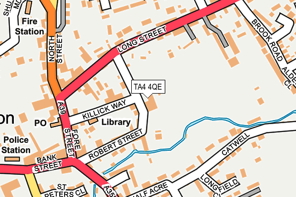 TA4 4QE map - OS OpenMap – Local (Ordnance Survey)