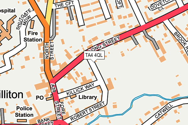 TA4 4QL map - OS OpenMap – Local (Ordnance Survey)