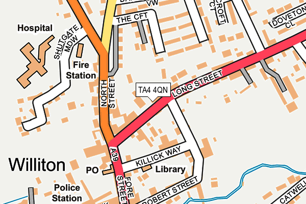 TA4 4QN map - OS OpenMap – Local (Ordnance Survey)