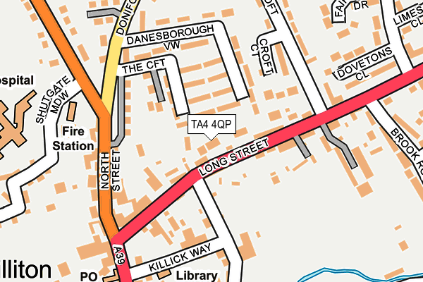 TA4 4QP map - OS OpenMap – Local (Ordnance Survey)