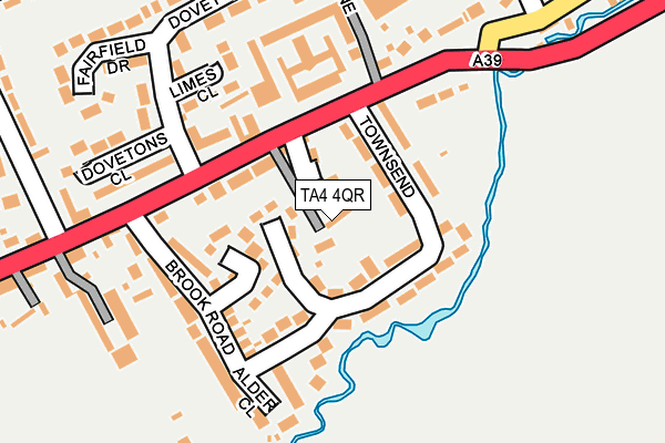 TA4 4QR map - OS OpenMap – Local (Ordnance Survey)