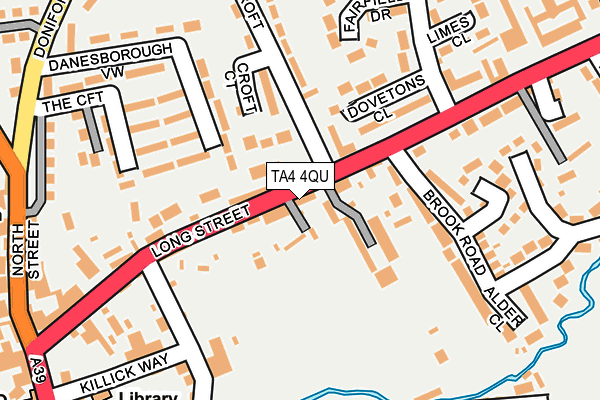 TA4 4QU map - OS OpenMap – Local (Ordnance Survey)