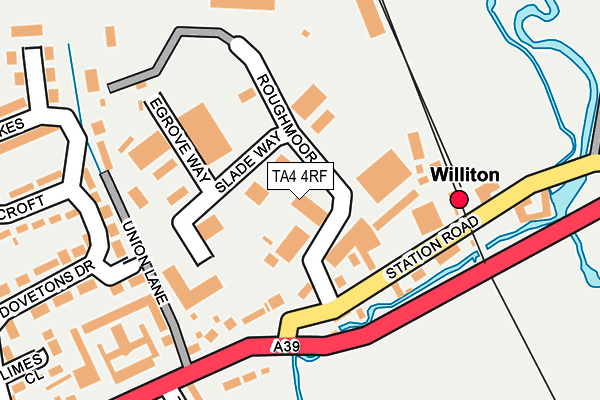 Map of WILLITON AUTO SERVICES LIMITED at local scale