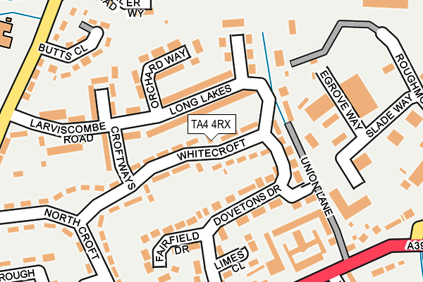 TA4 4RX map - OS OpenMap – Local (Ordnance Survey)