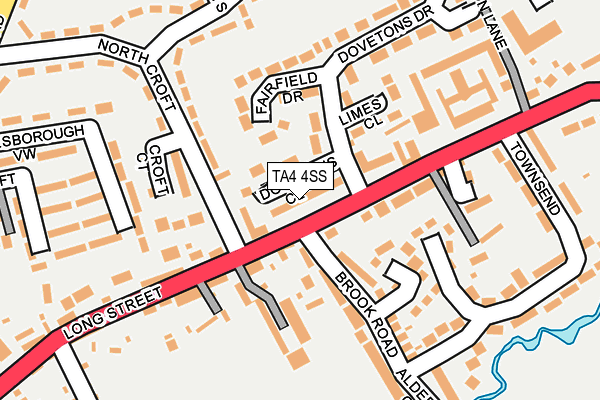 TA4 4SS map - OS OpenMap – Local (Ordnance Survey)