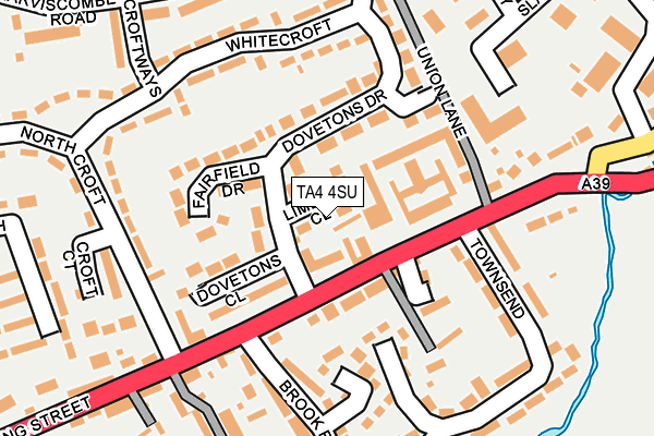 TA4 4SU map - OS OpenMap – Local (Ordnance Survey)