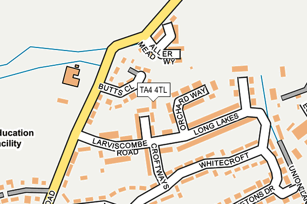 TA4 4TL map - OS OpenMap – Local (Ordnance Survey)