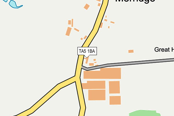 TA5 1BA map - OS OpenMap – Local (Ordnance Survey)