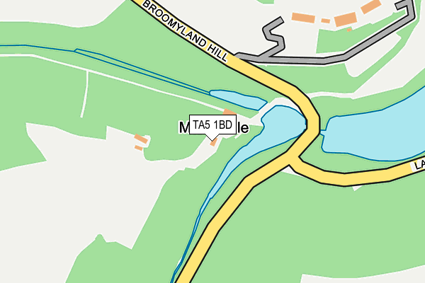 TA5 1BD map - OS OpenMap – Local (Ordnance Survey)