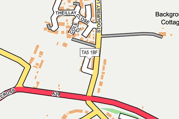TA5 1BF map - OS OpenMap – Local (Ordnance Survey)
