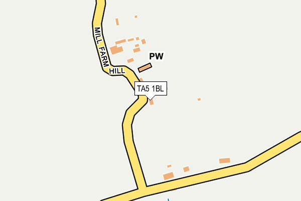 TA5 1BL map - OS OpenMap – Local (Ordnance Survey)