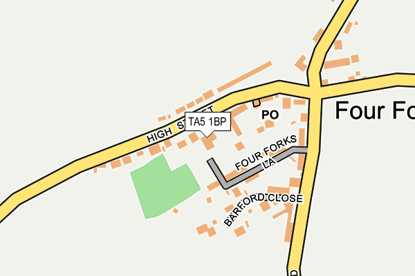 TA5 1BP map - OS OpenMap – Local (Ordnance Survey)