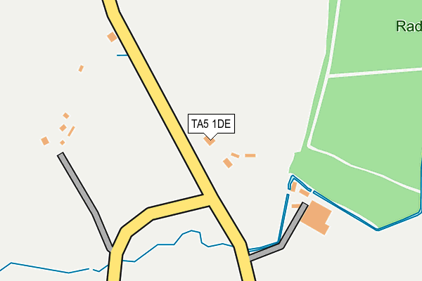 TA5 1DE map - OS OpenMap – Local (Ordnance Survey)
