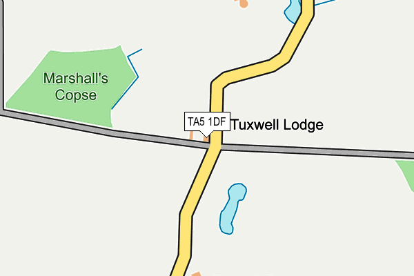 TA5 1DF map - OS OpenMap – Local (Ordnance Survey)